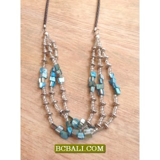 Bali Fashion Bead Necklaces Triangle 